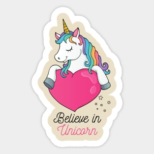 Believe in Unicorn Sticker